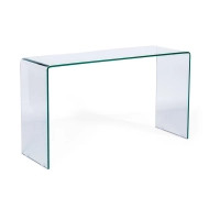 Stolik konsola Ice Console : 12 mm przezroczyste szkło hartowane