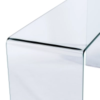 Mesa consola Ice Console | Cristal templado transparente 12 mm