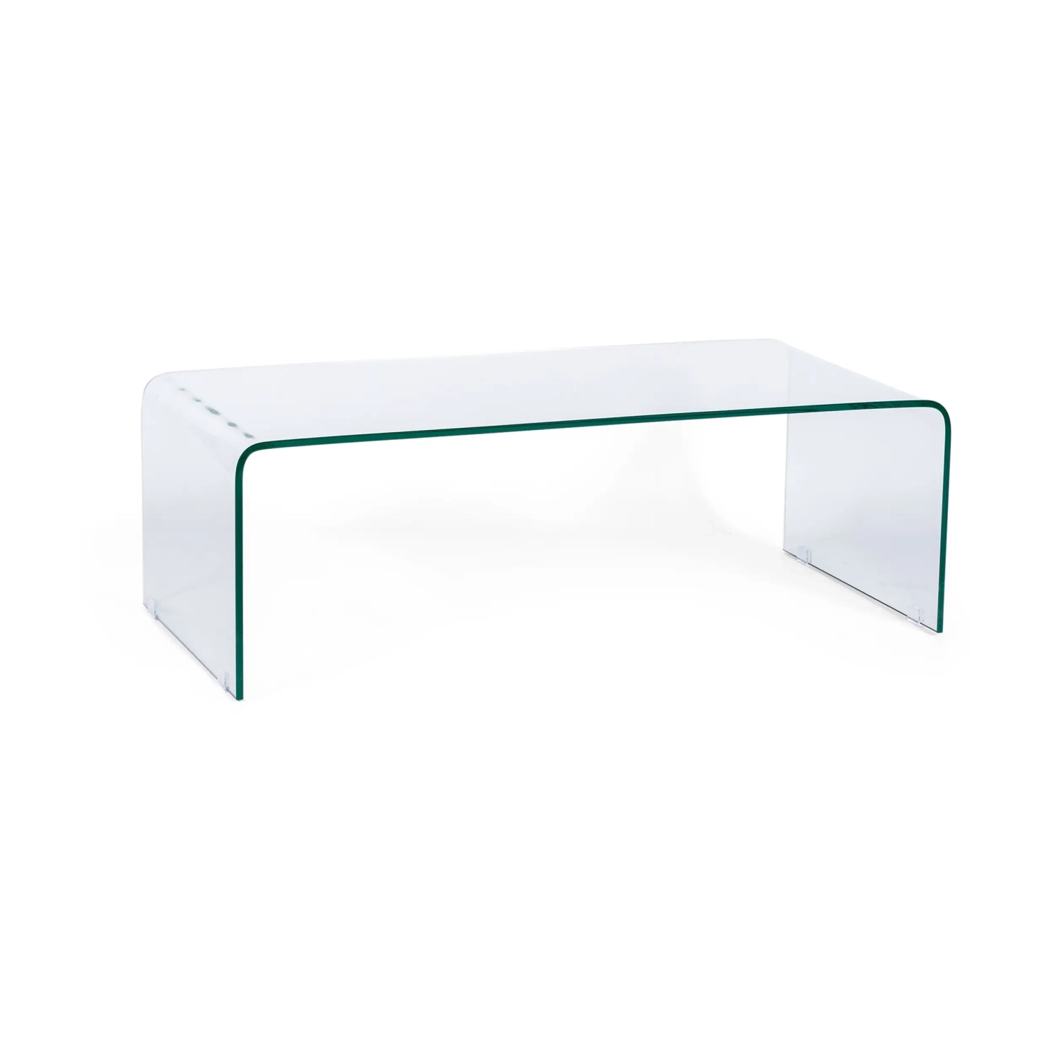 Coffee Ice salontafel : 12 mm transparant gehard glas