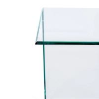 Mesa Ice Side | Mesa auxiliar y de centro en cristal templado