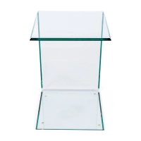 Ice Side Table | Beistelltisch und Couchtisch aus gehärtetem Glas