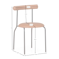 Industrial chair Elbow - Pehmustetut tuolit - Mobelarium