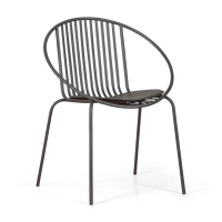 Cadeira metálica Bali - Robusta e moderna para utilização no interior e no exterior - - Bali Mueble Design