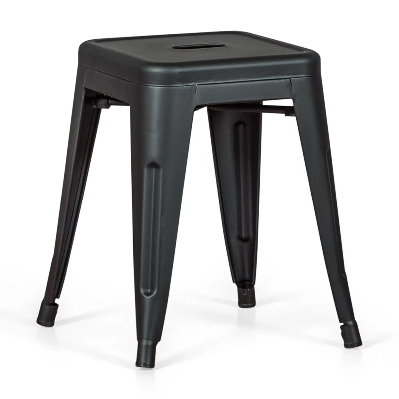 Taboret industrialny Bistro 45CM Matt - Industrialne krzesła i taborety