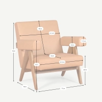 Sillón lounge Confort Compass - Elegancia retro vintage - Mueble Design