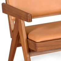 Lounge-Sessel Compass - Retro-Vintage in italienischem Leder - - - Mobelarium