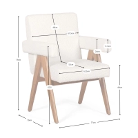 Chair Compass - Vintage Retro Design in Teak Wood - Mueble Design