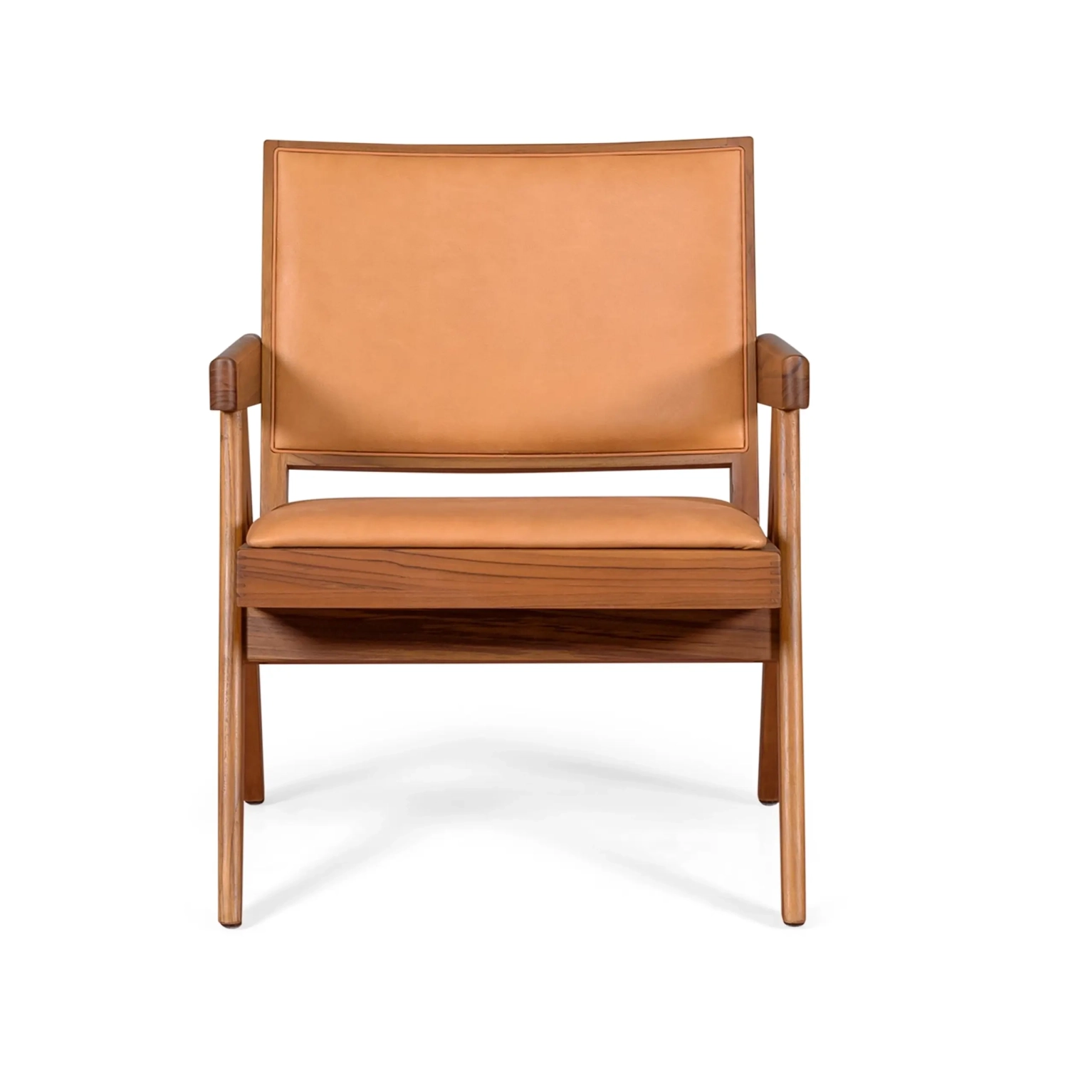 Lounge armchair Compass - Retro-vintage in Italian leather - - Mobelarium