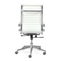Cadeira de escritório de trabalho com encosto alto | Ergonomia e design moderno em imitação de pele