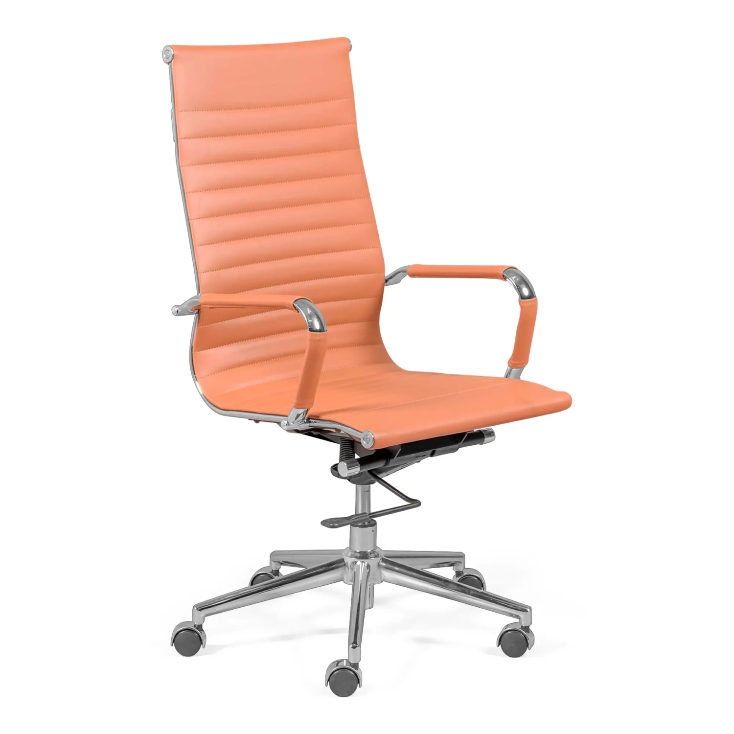 Pracovní kancelářská židle s vysokým opěradlem | Ergonomie a moderní design v imitaci kůže