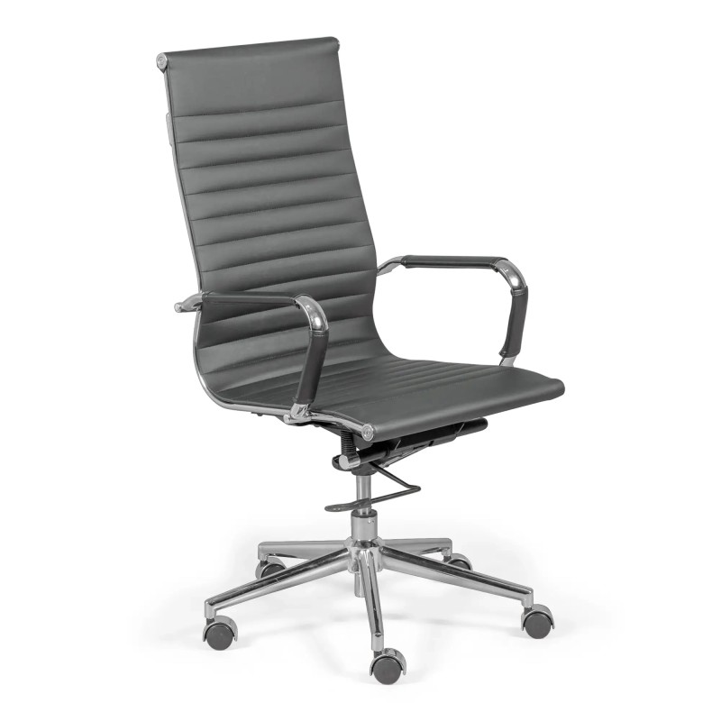 Bureaustoel met hoge rugleuning | Ergonomie en modern ontwerp in kunstleer