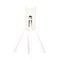 Candeeiro de mesa Jhon: design inspirado em Arne Jacobsen em aço