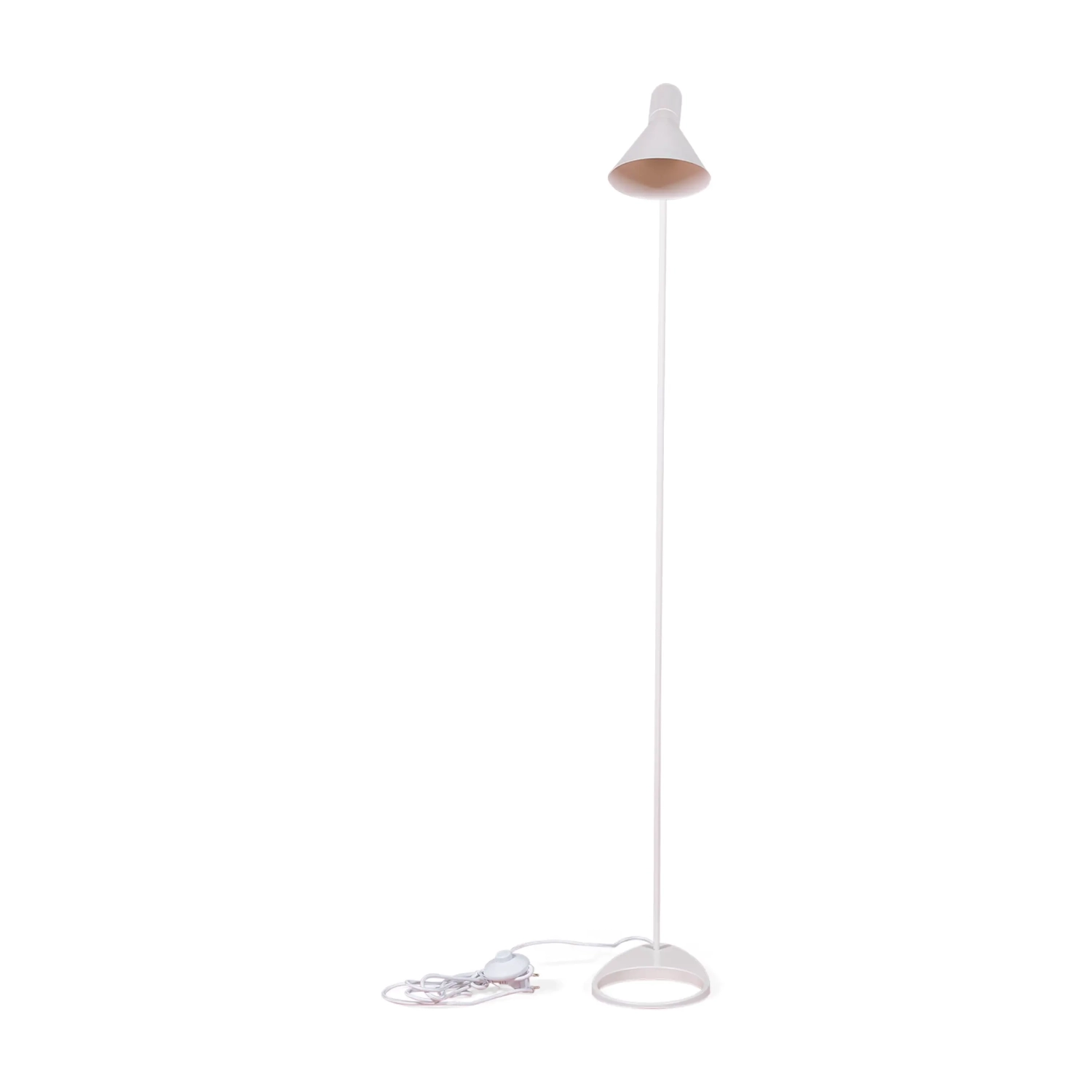Lampada da terra Jhon | Design ispirato ad Arne Jacobsen in acciaio