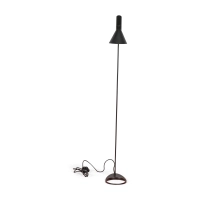 Lampa podłogowa Jhon | Stalowy design inspirowany Arne Jacobsenem