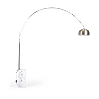 Manhattan kroonluchter in staal en Carrara marmer | Moderne designverlichting