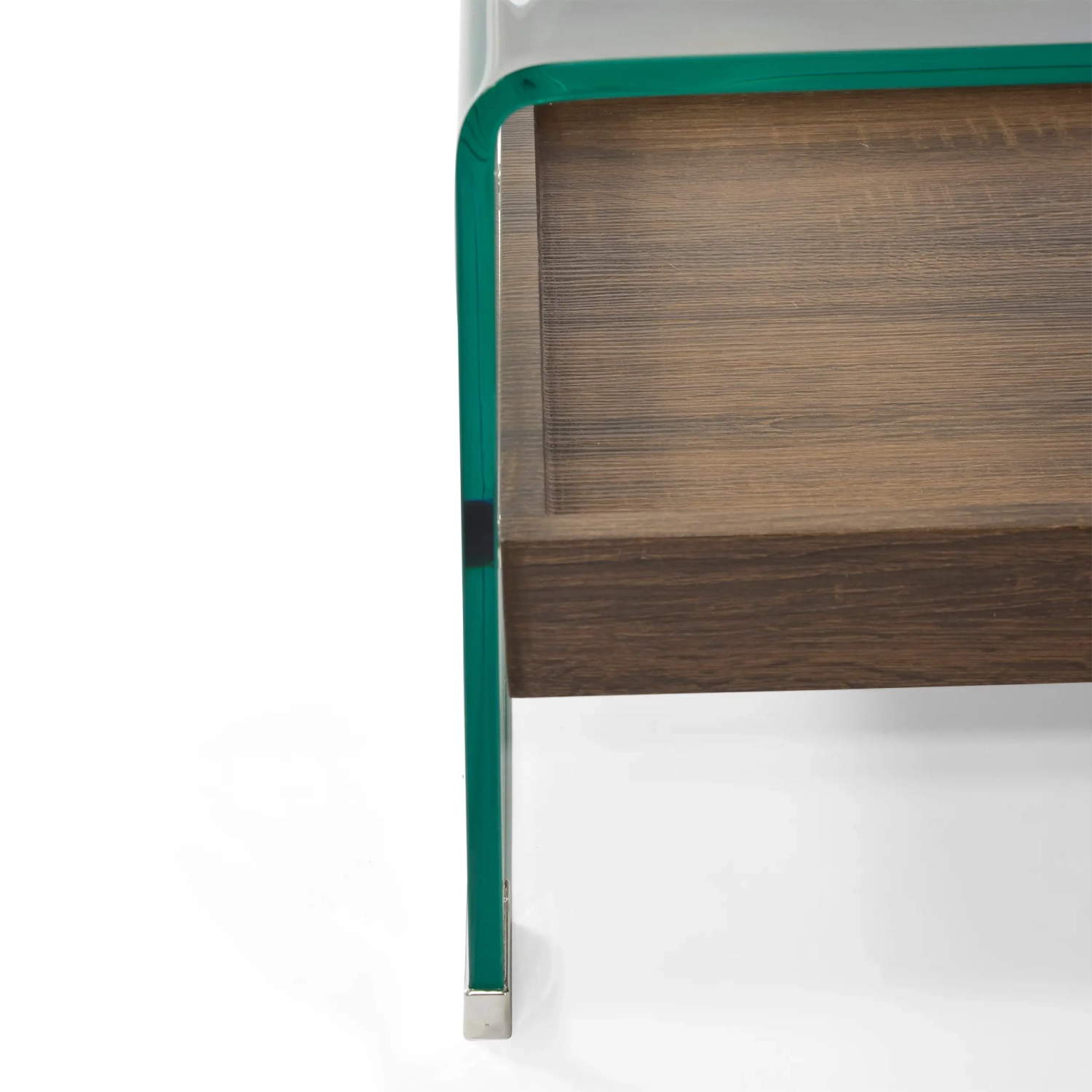 Soffbord Pot : Härdat glas med trälåda