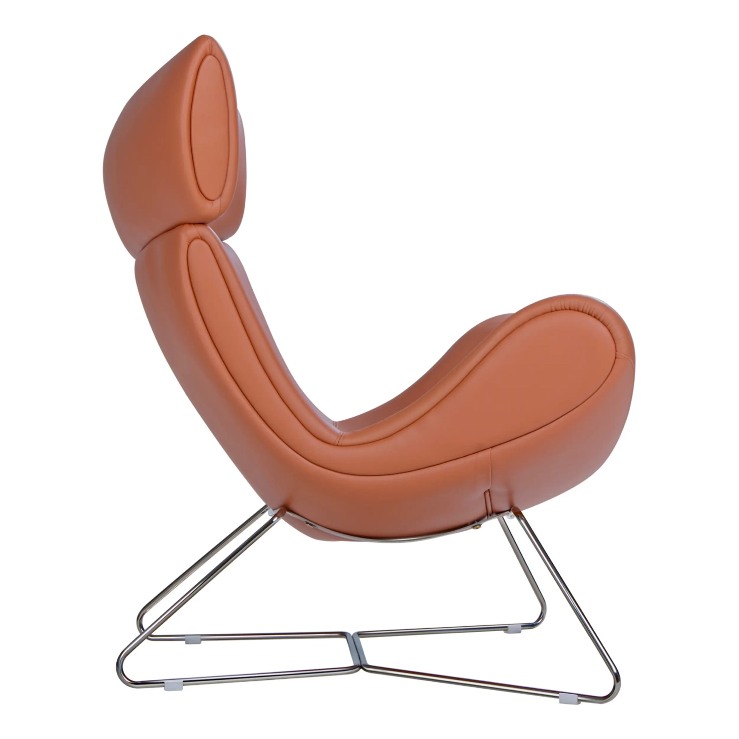 Sedia Emola in pelle italiana: poltrona moderna dal design pregiato