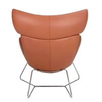 Emola Cadeira em pele italiana: poltrona moderna com design de alta qualidade