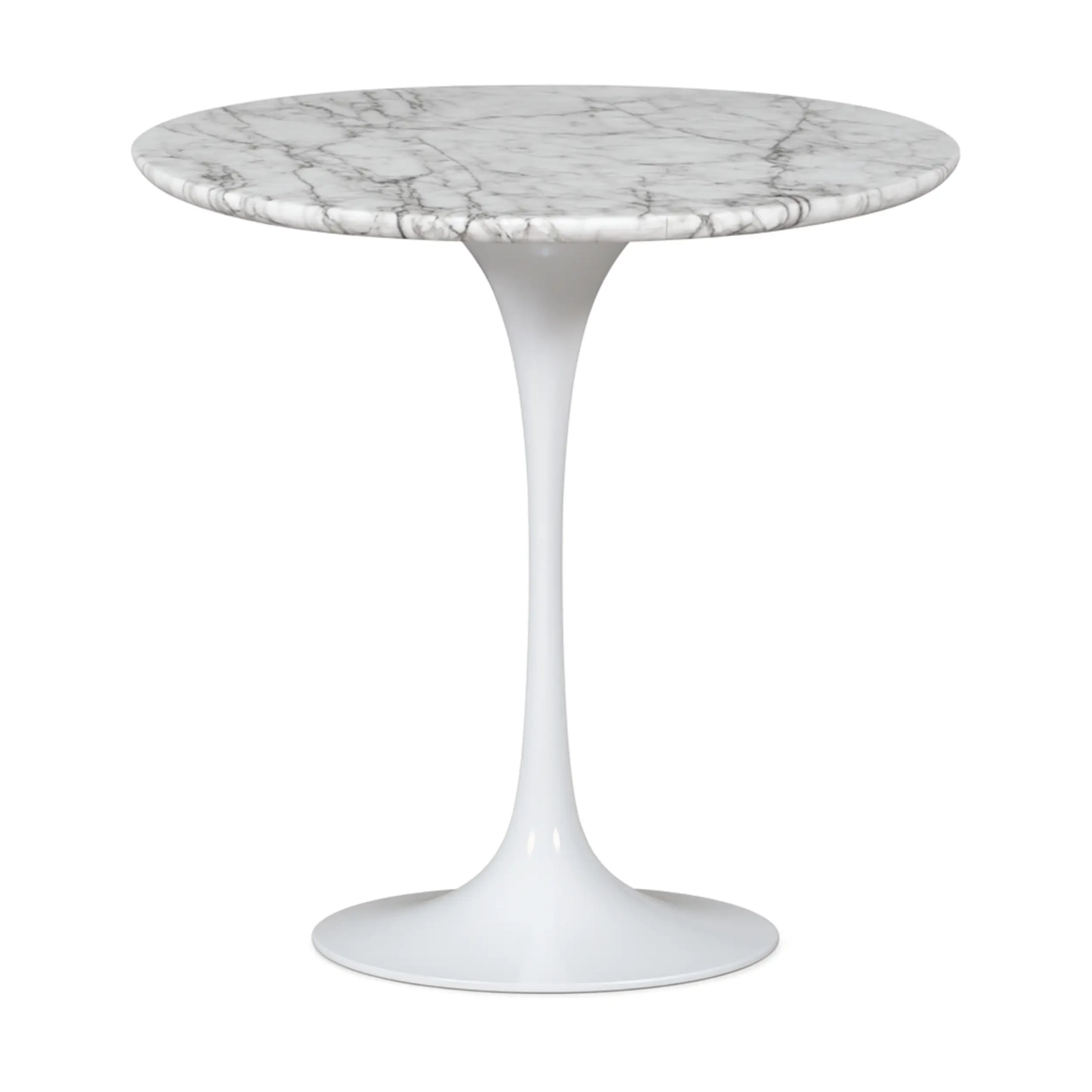 Inspiratie Bijzettafel Tulip Carrara Marmer Ø50 cm | Mobelarium