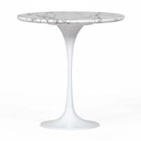 Inspiratie Bijzettafel Tulip Carrara Marmer Ø50 cm | Mobelarium