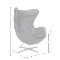 Inspiración de la Butaca Egg Chair - Sillón Moderno Premium - Mueble Design