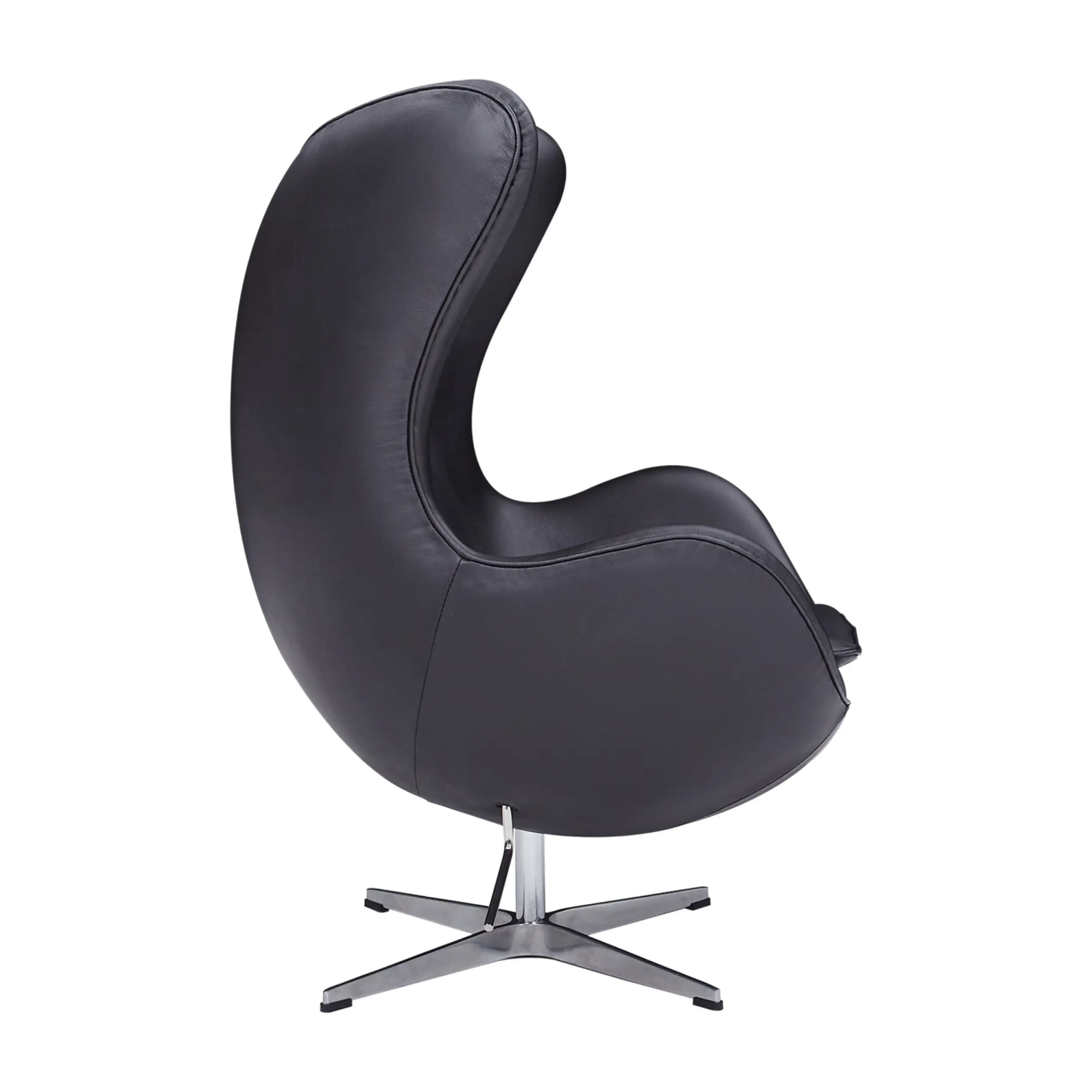 Ispirazione di Egg Chair di Pelle - Poltrona da Disegno Premium - Mobilie Design
