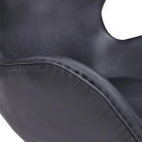 Ispirazione di Egg Chair di Pelle - Poltrona da Disegno Premium - Mobilie Design