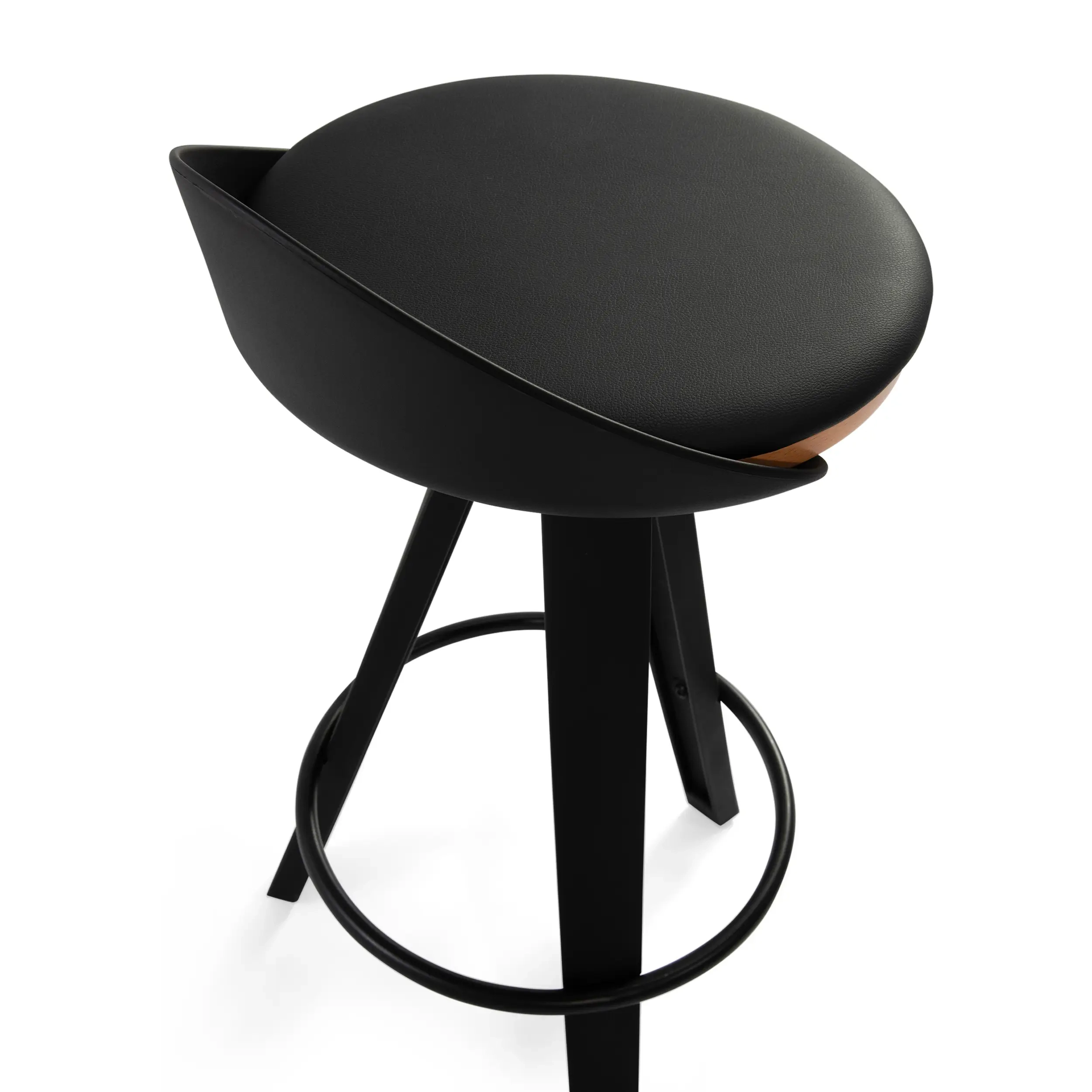 Barstol Deco design med sits i bok och konstläder