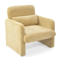 Minimalistické čalouněné křeslo Bristol čalouněné pěnou s vysokou hustotou