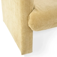 Minimalistischer gepolsterter Sessel Bristol, gepolstert mit hochdichtem Schaumstoff