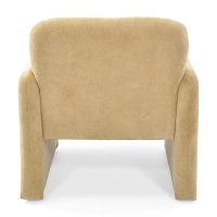Cadeirão estofado minimalista Bristol estofado em espuma de alta densidade