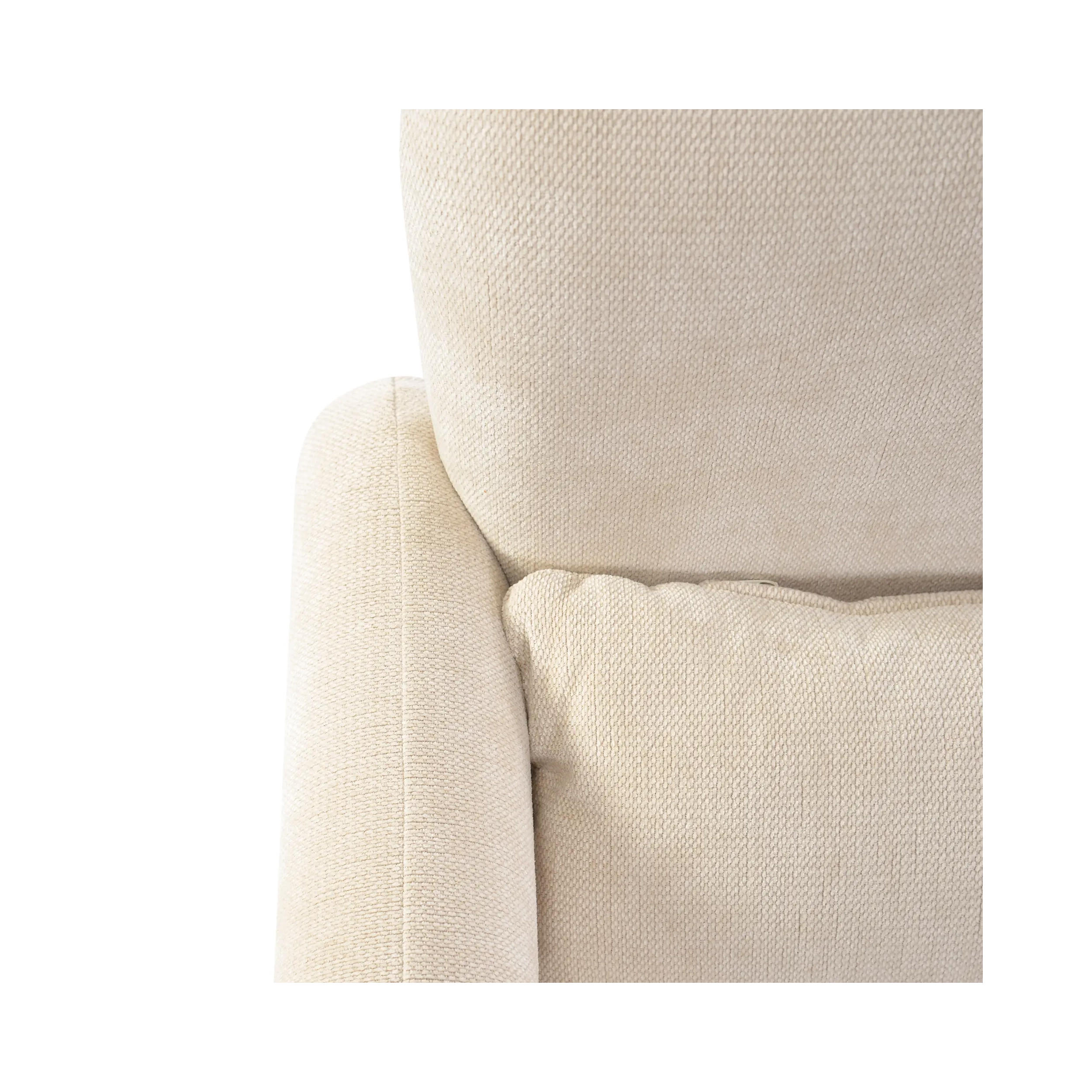 Minimalistischer gepolsterter Sessel Bristol, gepolstert mit hochdichtem Schaumstoff