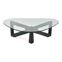 Designat soffbord i härdat glas - Nodda