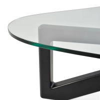 Tavolino di design in vetro temperato - Nodda