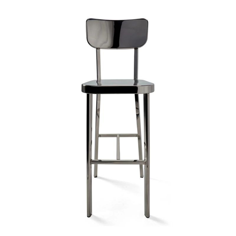 Hocker edelstahl verchromt hoch - Delawere