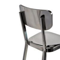 Tabouret acier inoxydable chromé haut - Delawere