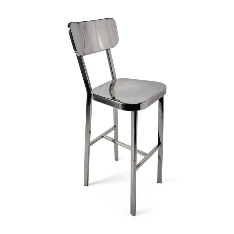 Stool stainless steel chrome-plated high - Delawere