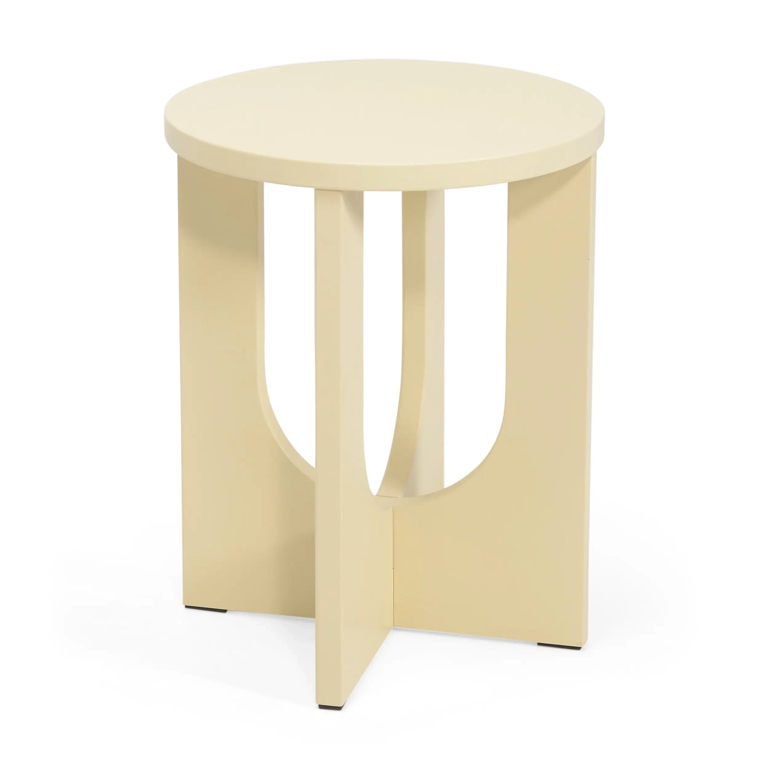 Table d'appoint en bois Flop - rond laqué 40 cm