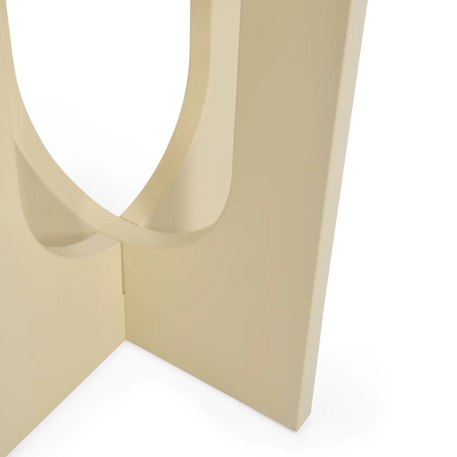Flop Beistelltisch aus Holz | Rund Lackiert Design 40 cm