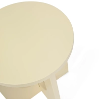 Mesa auxiliar de madera Flop | Diseño redondo lacado 40 cm