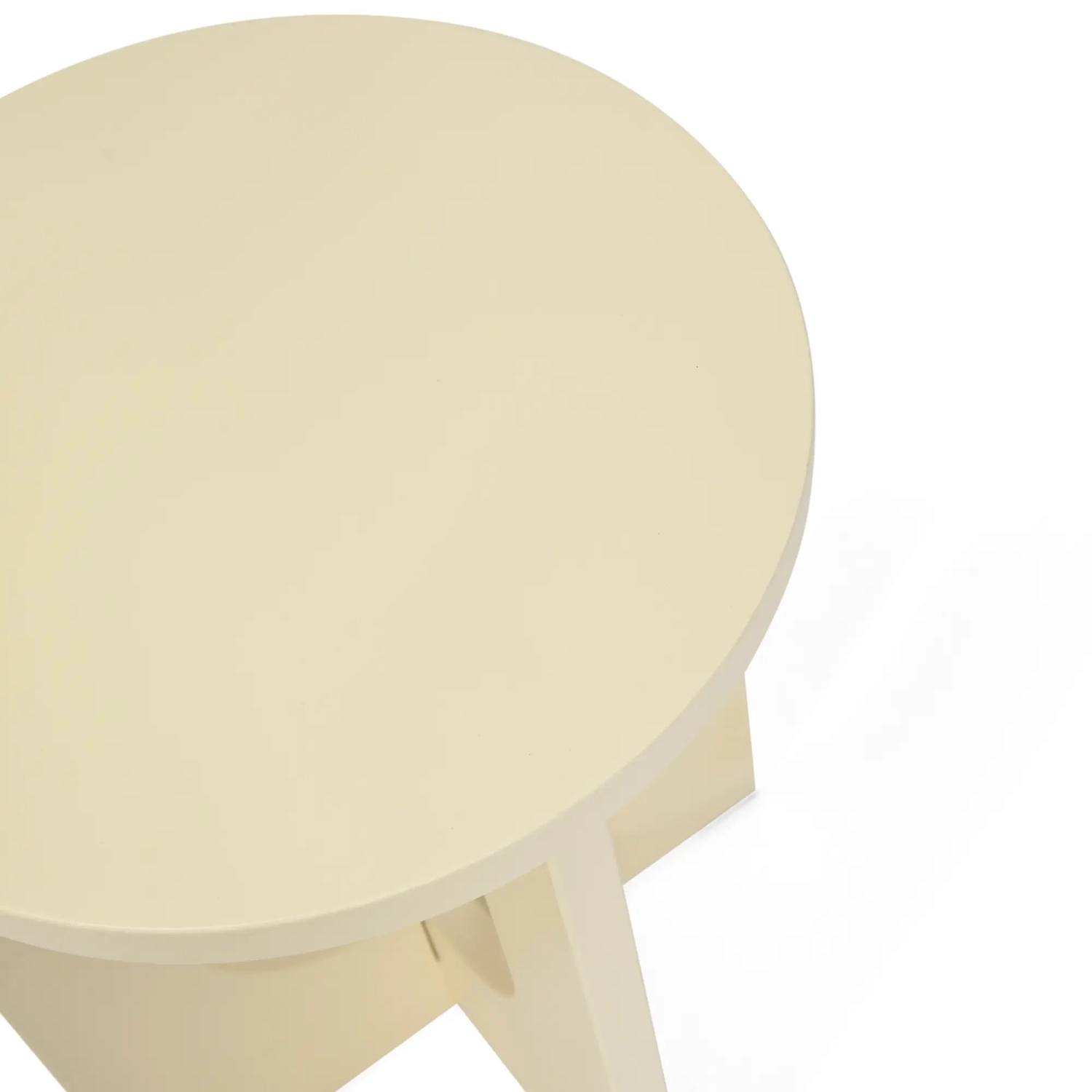 Table d'appoint en bois Flop - rond laqué 40 cm