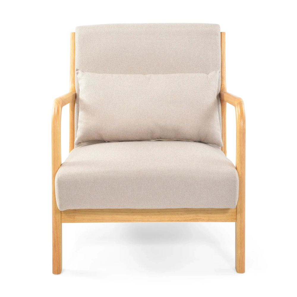 Fauteuil scandinavisch met lendenkussen - Colmar