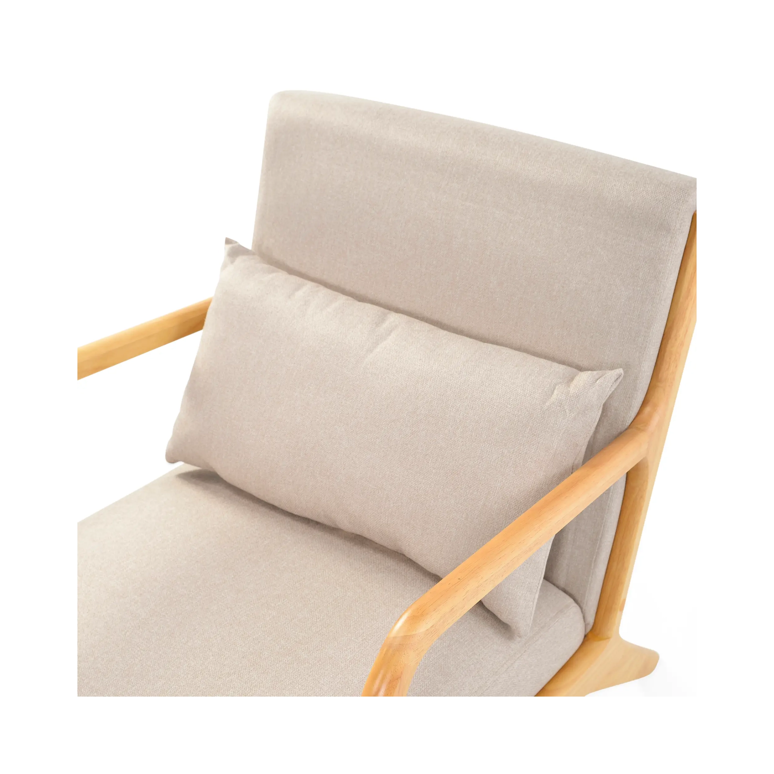 Armchair scandinavian with lumbar cushion - Colmar