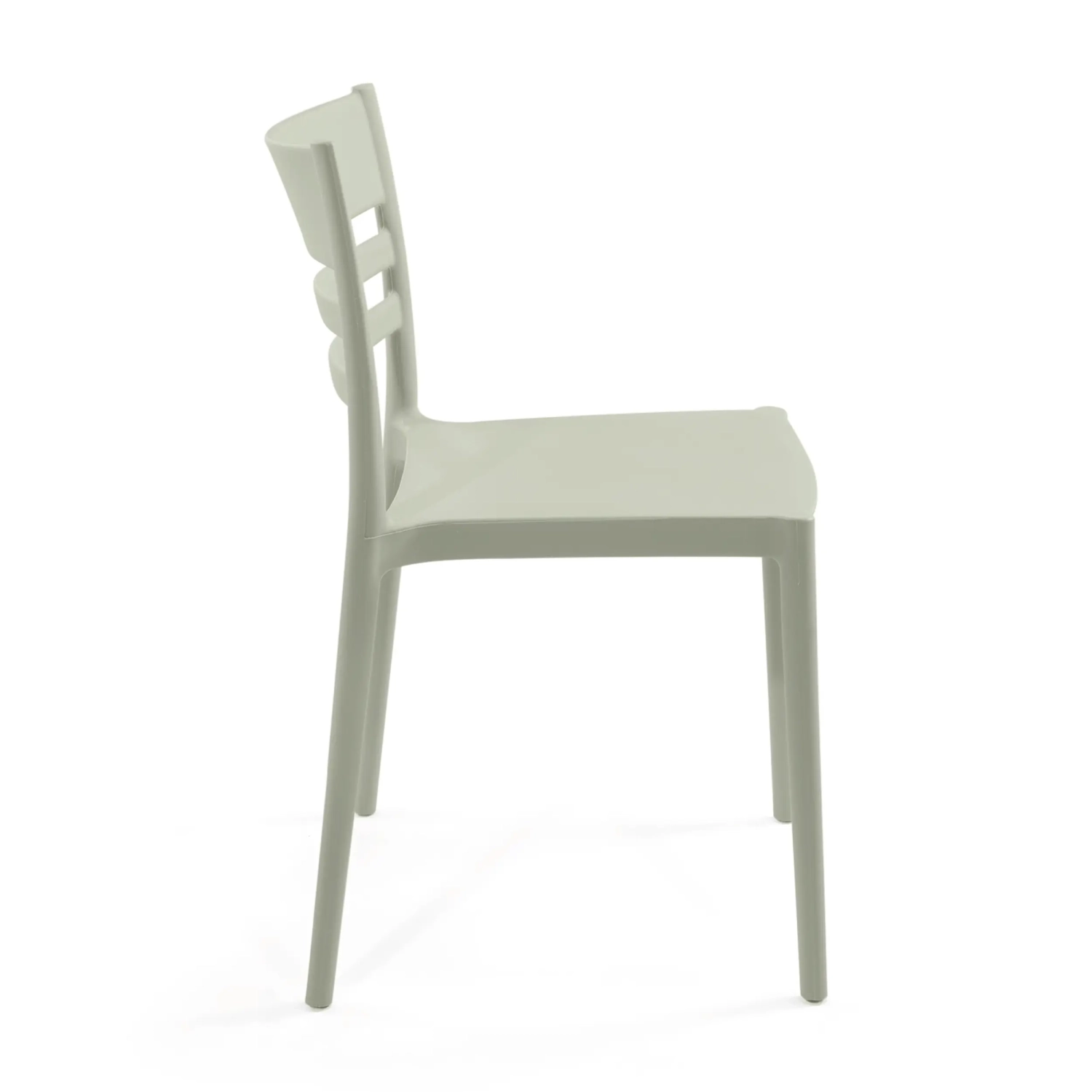 Silla apilable de polipropileno apta para exterior - Creta