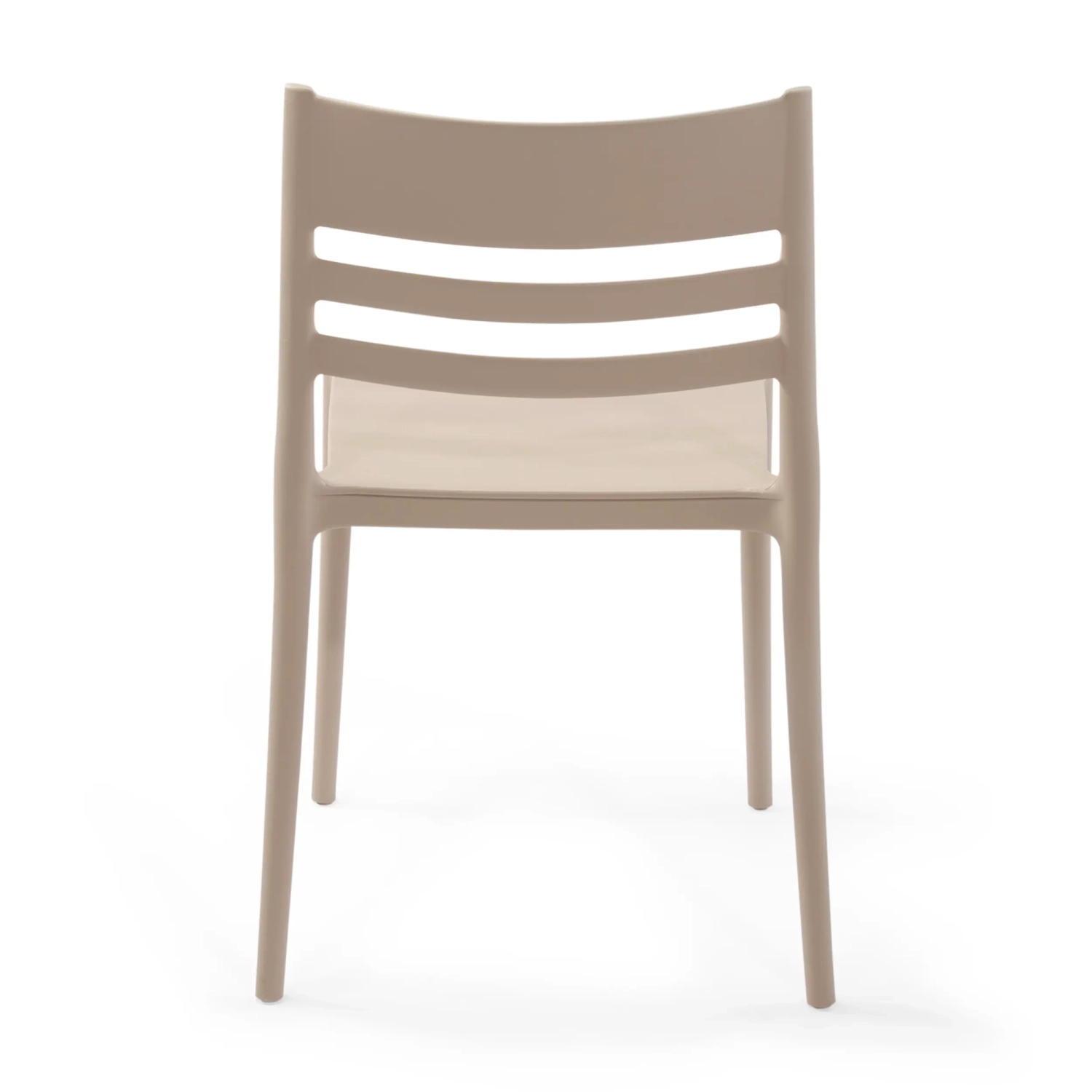 Silla apilable de polipropileno apta para exterior - Creta