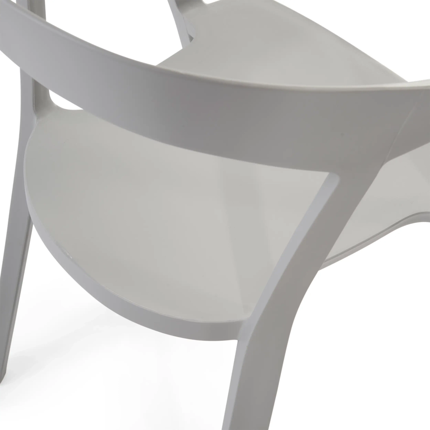 Chaise de salle à manger et d'extérieur empilable - Krilen