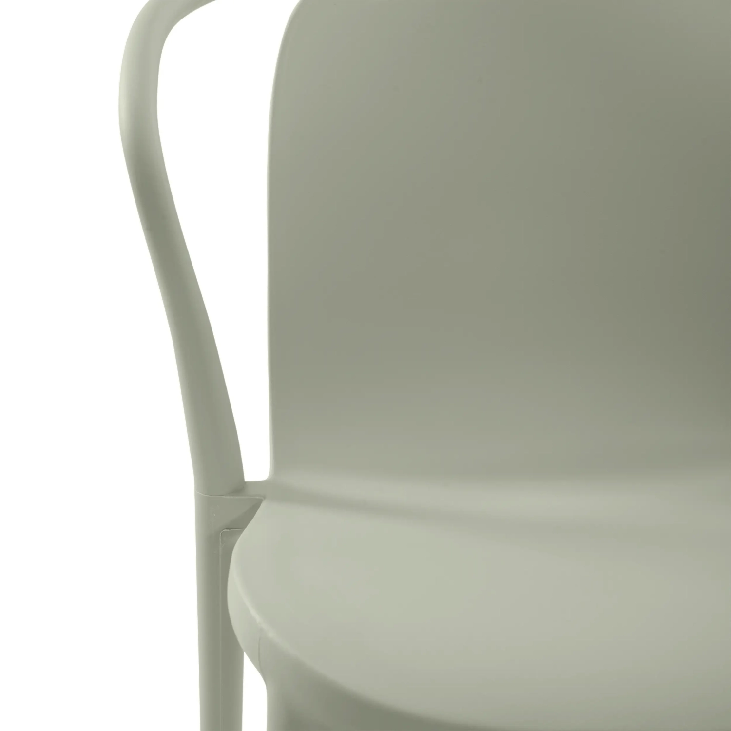 Chaise empilable avec accoudoirs pour l'intérieur et l'extérieur - Pierre