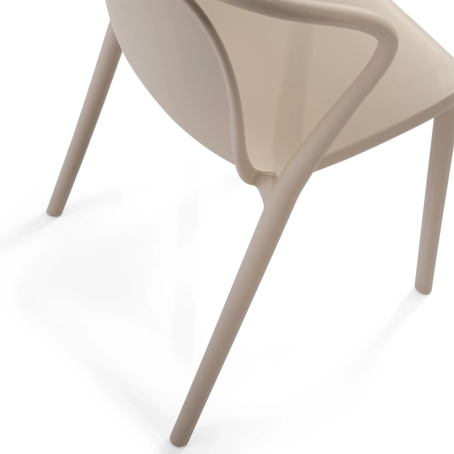 Silla apilable con reposabrazos para interior y exterior - Pierre