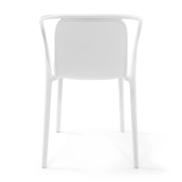 Stacking chair with armrests for indoor and outdoor use - Pierre