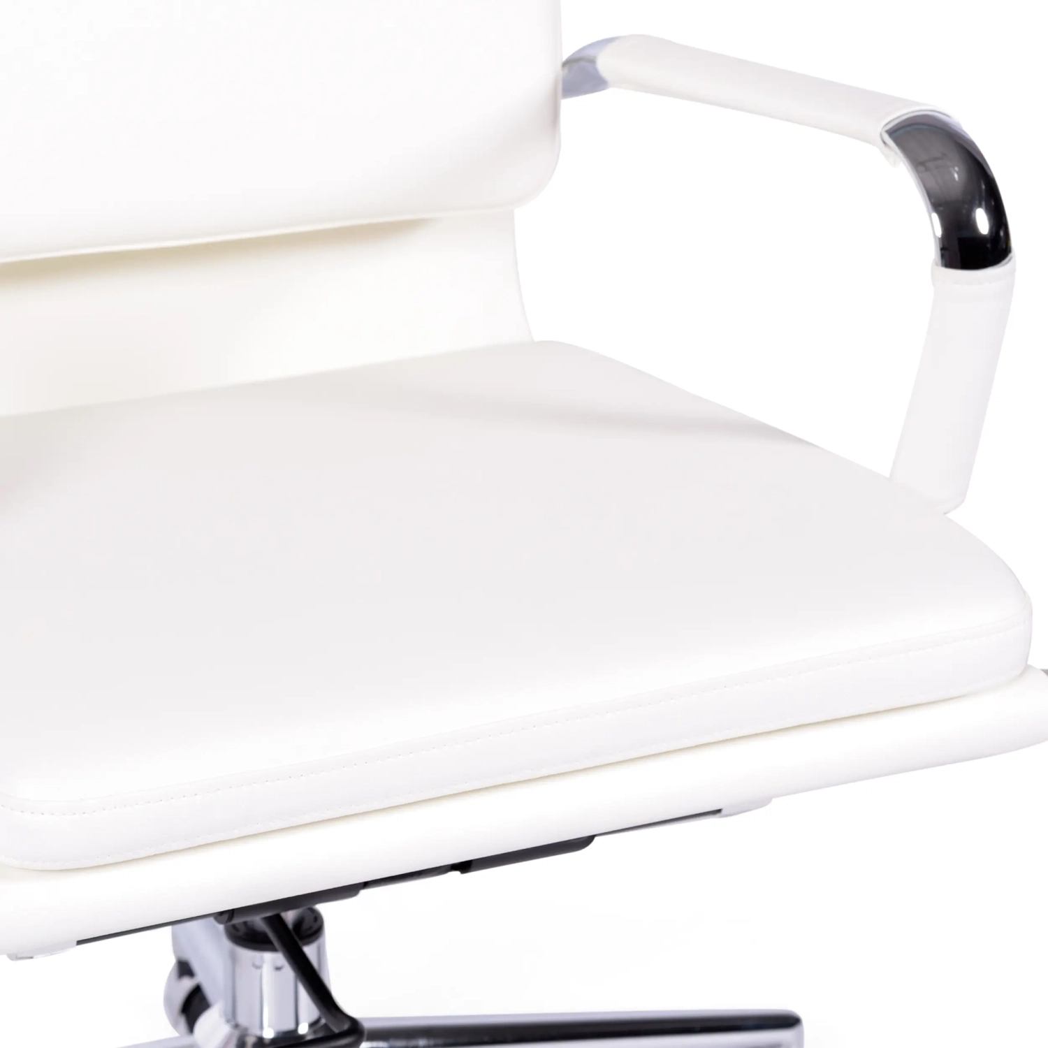 Silla de oficina Task de cuero italiano con respaldo alto | Diseño elegante